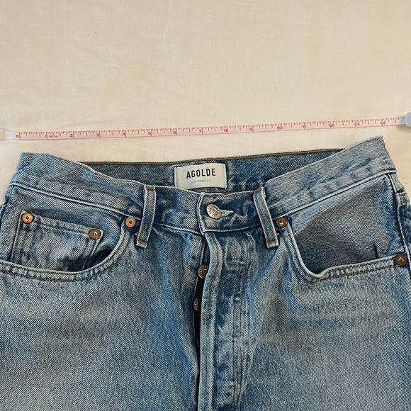 Agolde Riley High Rise Straight Crop in Renewal - Picture 5 of 5